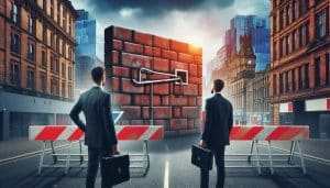 When business hits a roadblock